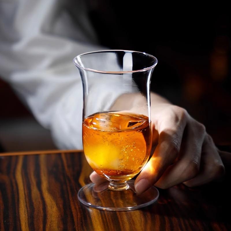 Japanese Style Harp Stripe Whisky Goblet, Cognac, Brandy, Snifter Copita, Nosing Glass, Crystal Tulips, Whiskey Smelling, Cup