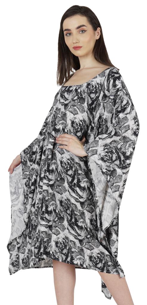 Moomaya Women  s  Short  Tunic  Kaftan  Casual Kimono Mini Beach Dress Swimsuit Cover Up