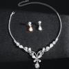 Luxury Bridal Crystal Butterfly Necklace & Earring Set