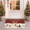 2D Flat Printing, Christmas Snowman Gift Mat Holiday Welcome Door Mat, Colorful And Non-Slip, Machine Washable Carpet, Suitable for Home Decor, Entran