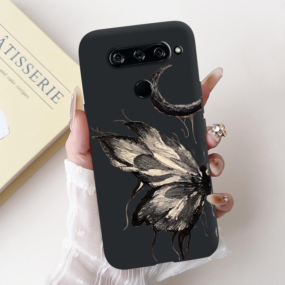 For LG V40 V50 ThinQ Case V50S ThinQ Cute Cartoon Cat Luxury Cool Shockproof Silicone Back Cover For LG V50S ThinQ 5G Phone Case