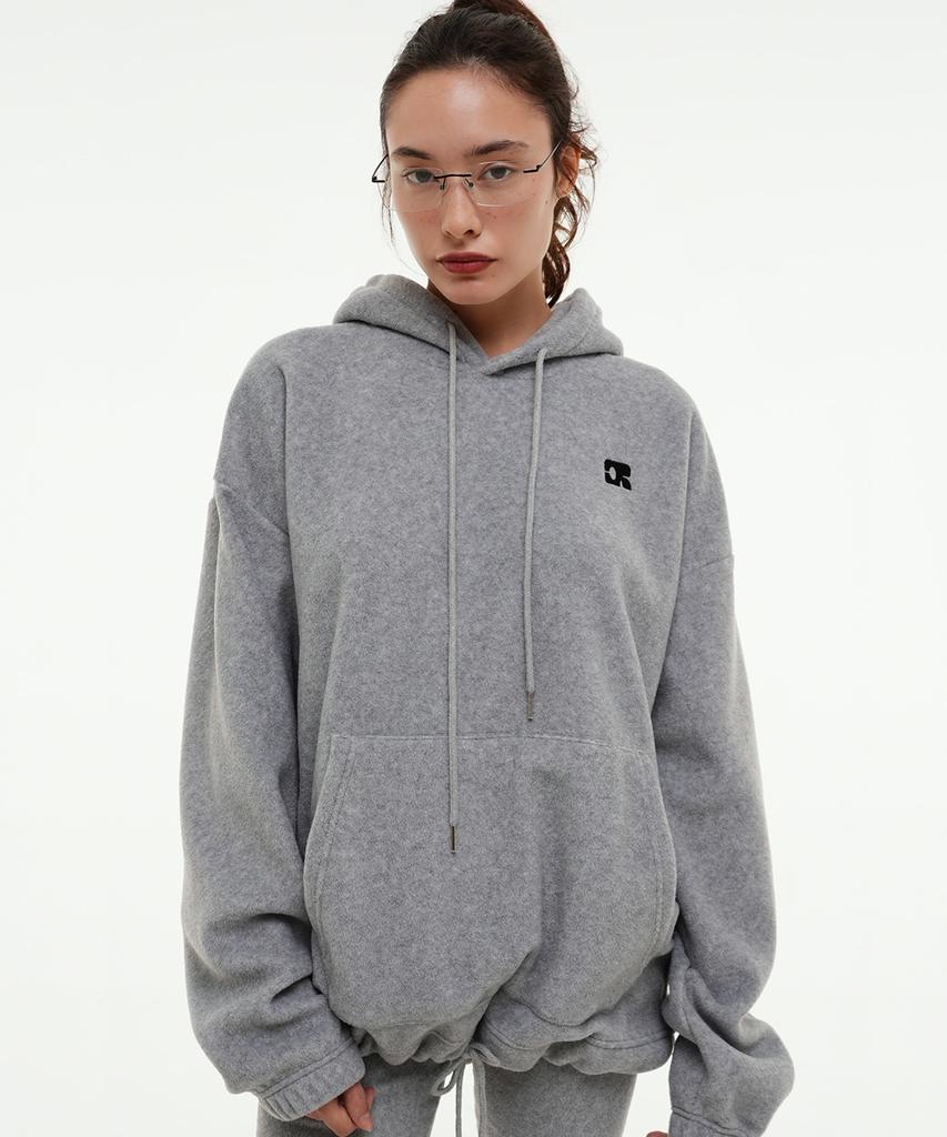 Centaur Fleece String Hoodie_Dark Gray