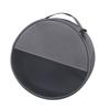Runde Plattenträger-Tasche mit Reißverschlüssen und Griff für Outdoor-Camping-Geschirraufbewahrung Tellerorganizer Picknicks Teller Tasche