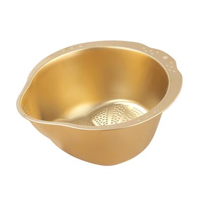 304 Stainless Steel  Drain Basket Leak Basin Rice Washing Screen Rice Washing Basin Filter Basket Leak Screen Leak Basket.