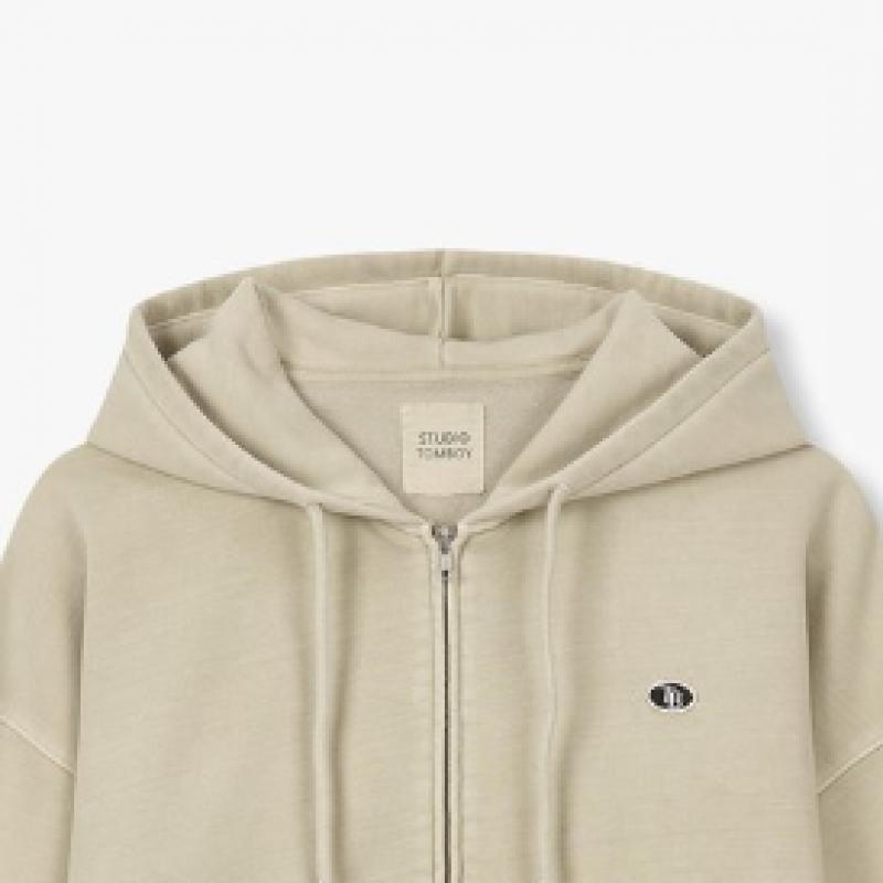 Studio Tomboy Garment Dye Zip Up Hoody 9176113974