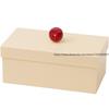 Nordic Ins Style Multi-Functional Storage Box With Handle Handball Cover Dust-Proof Separation Cosmetics Remover Cotton Swab Box