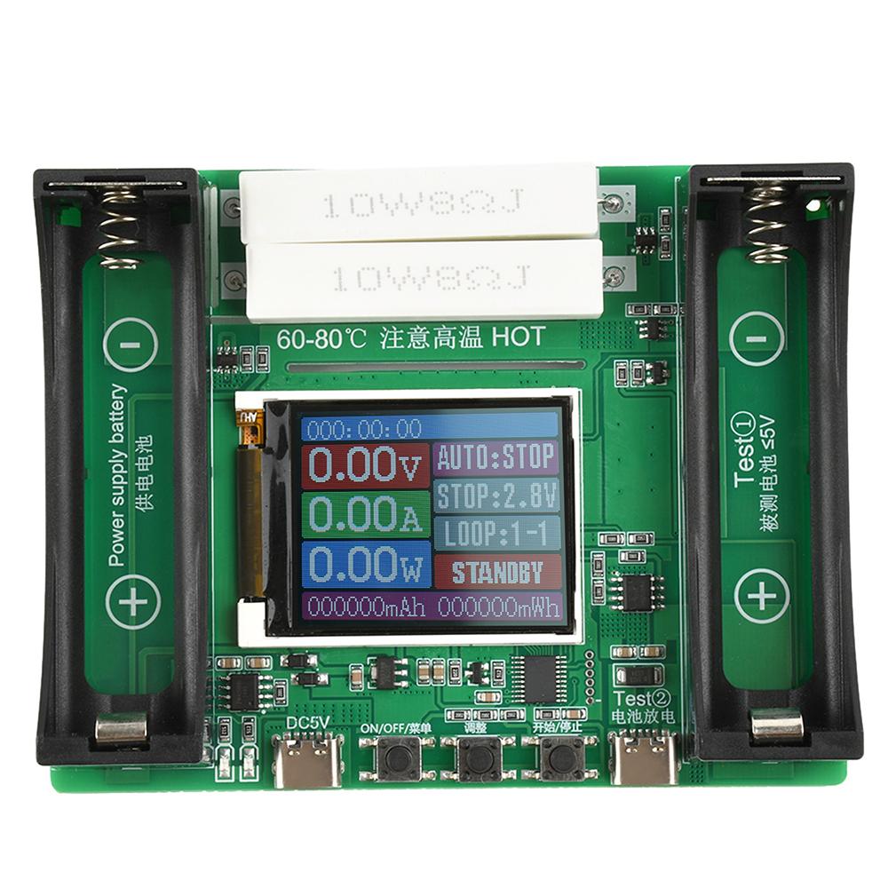 DC1V Battery Capacity Tester 18611 Lithium Battery Internal Resistance Tester Digital Battery Power Detector Module Type-C