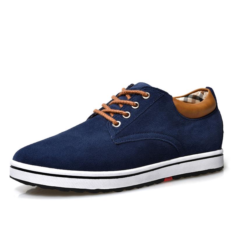 Booster Schuhe Lift Herren  Elevator Sneaker Höhenzunahme  Einlegesohle 6CM  Sport Schwarz Blau Braun