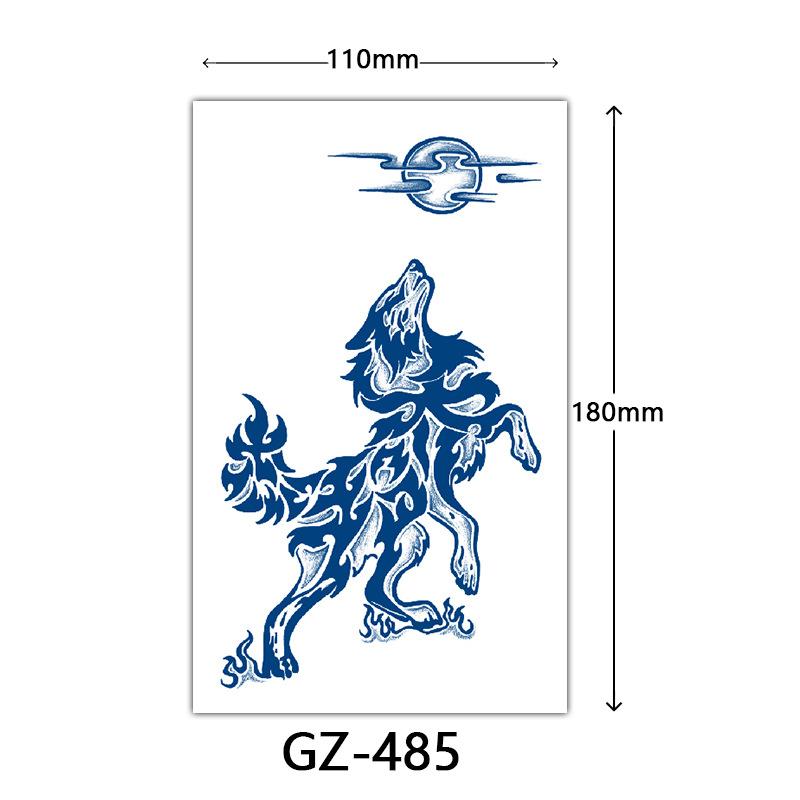 Herbal Tattoo Stickers, Juice Tattoo Stickers, Semi-Permanent Tattoo Stickers Dragon Snake Animal Tattoos