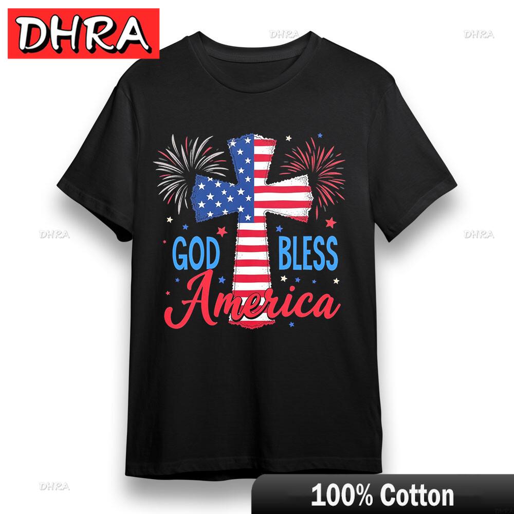 Womens Plus Size Tshirt with Patriotic USA Flag Graphic Unisex 100 Cotton Tee Clothing for Summer TShirt Hombre Chile Adult S