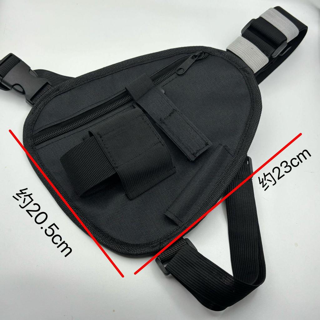 Multifunctional Wear-Resistant Oval Crossbody Bag for Two-Way Radio Storage