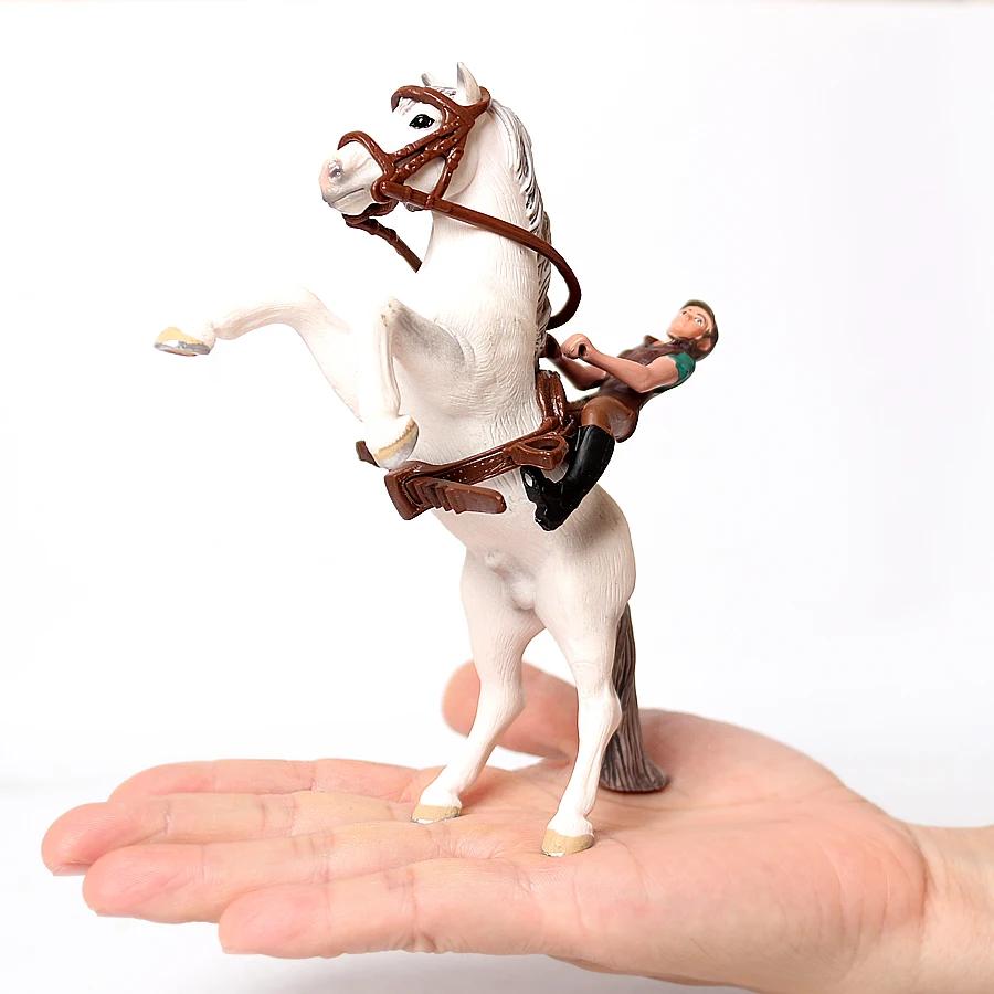 Toy Horses Equestrian Rider Horse Playset Farm Animals Action Figure Animal Figurines Plastic Models Children Toys Kids Gifts