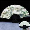 Ancient-Style Wooden Classical Dance Dual-Purpose Paper Fan, Durable Wooden Folding Fan, Chinese-Style Retro Bamboo Folding Fan for Men