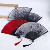 Traditional Folding Silk Fan - Student Chinese & Japanese Dance Fan, Portable Women's Hanfu Accessory