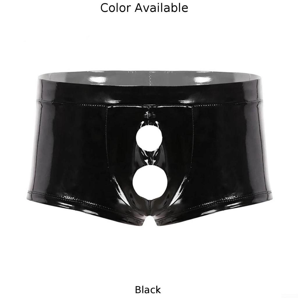 შორტები მამაკაცის საცვლები მსუბუქი გაჭიმვის მყარი ფერის Wetlook