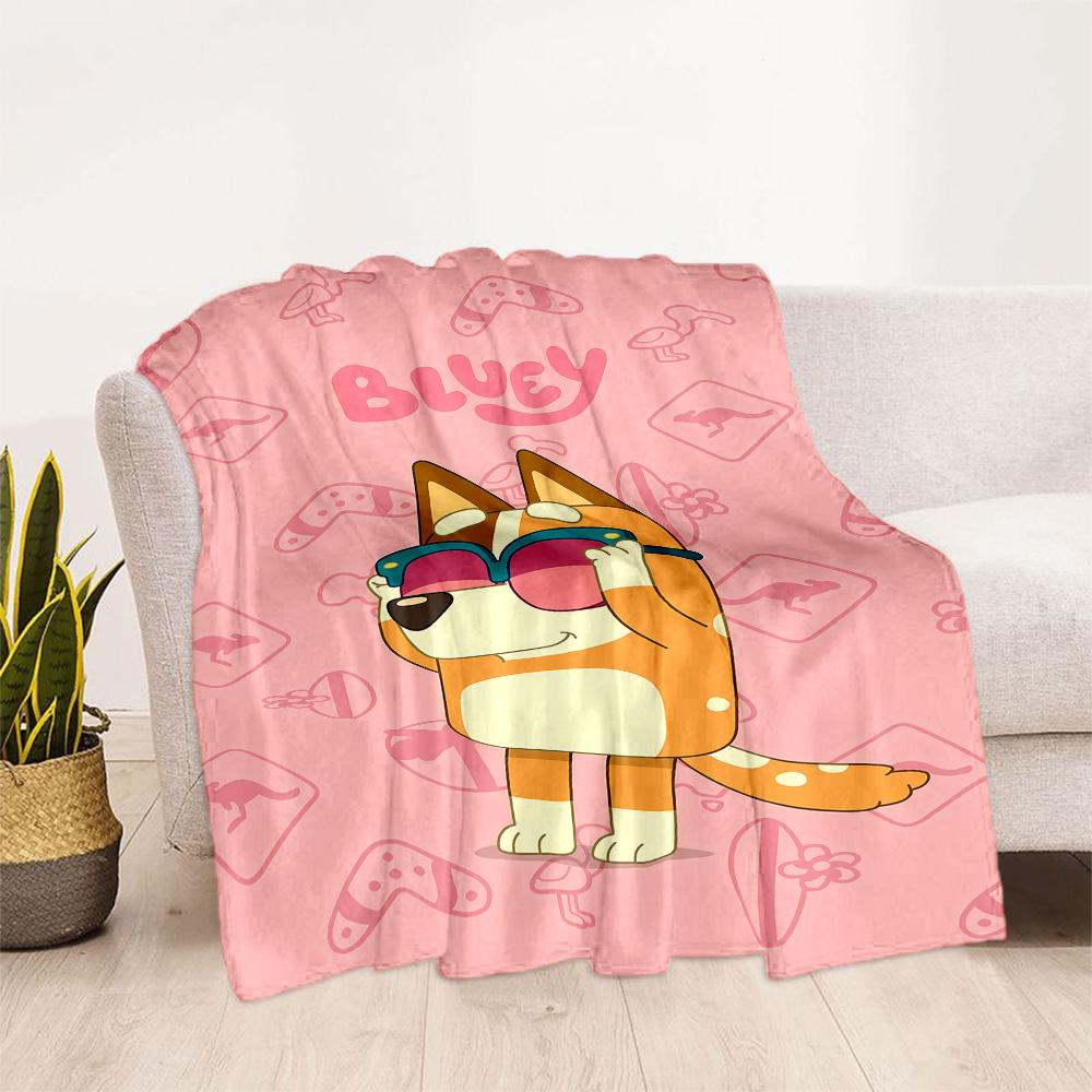 Bluey Friends Adventure Blanket Soft & Cozy Suitable for Chair Picnics Bedding All-Season Use Modern Ideal Gift for Friends Family Couples Picnic