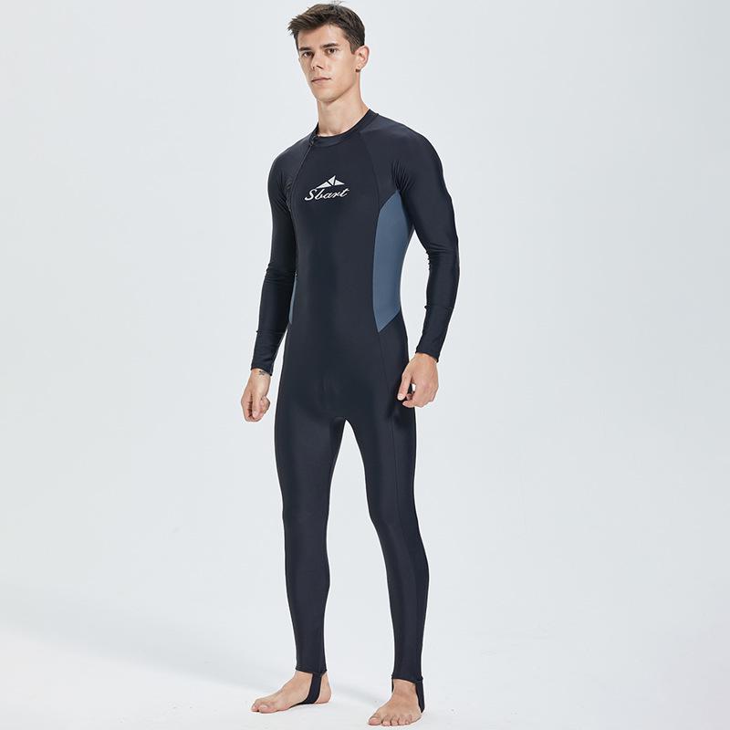 

Men s Long Sleeve Quick-Dry Tight-Fit Swimsuit: Sun Protection, High Elasticity, Breathable, No Chest Pad, Perfect for Travel and Vacation. L (55-60 kg)