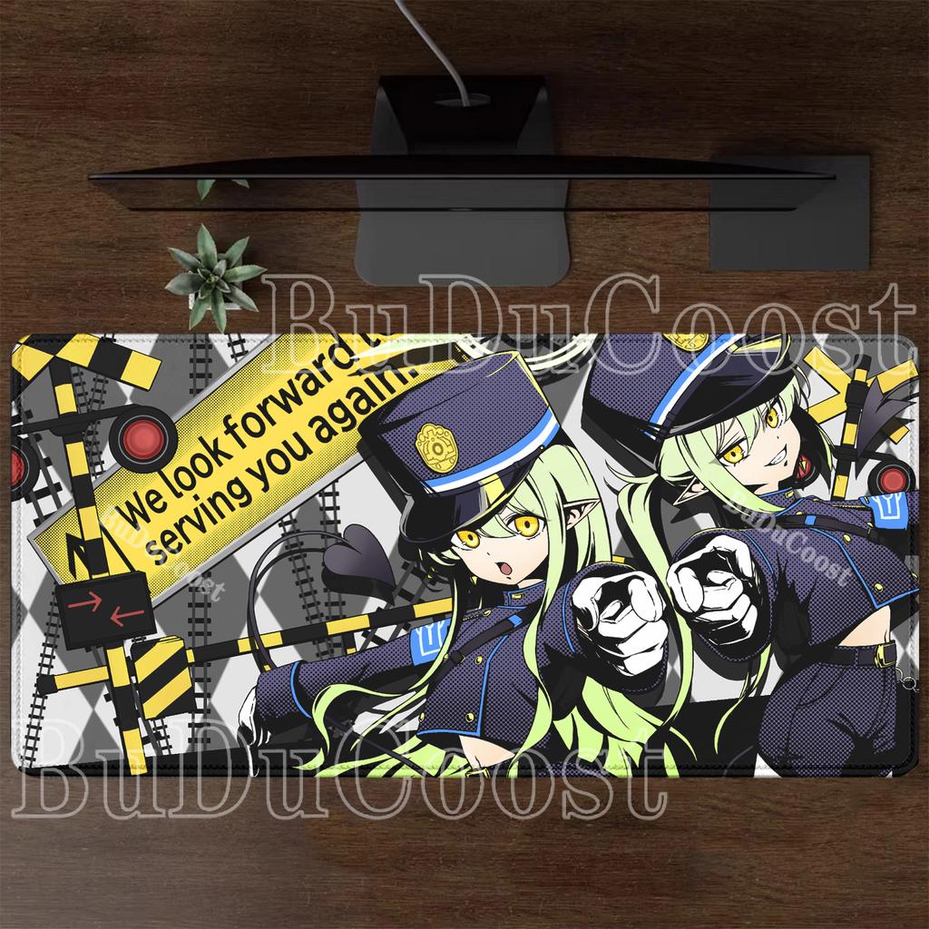 HD Printing Blue Archive Mousepad Highlander Railroad School Nozomi Hikari Anime Girl Mouse Pad Keyboard Non-slip Base Desk Mat