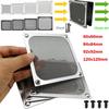 Anti Rust Computer Fan Filter Grills Aluminum with Screws Dust Cover Silver Black Dust Filter Cover Computer Cooling