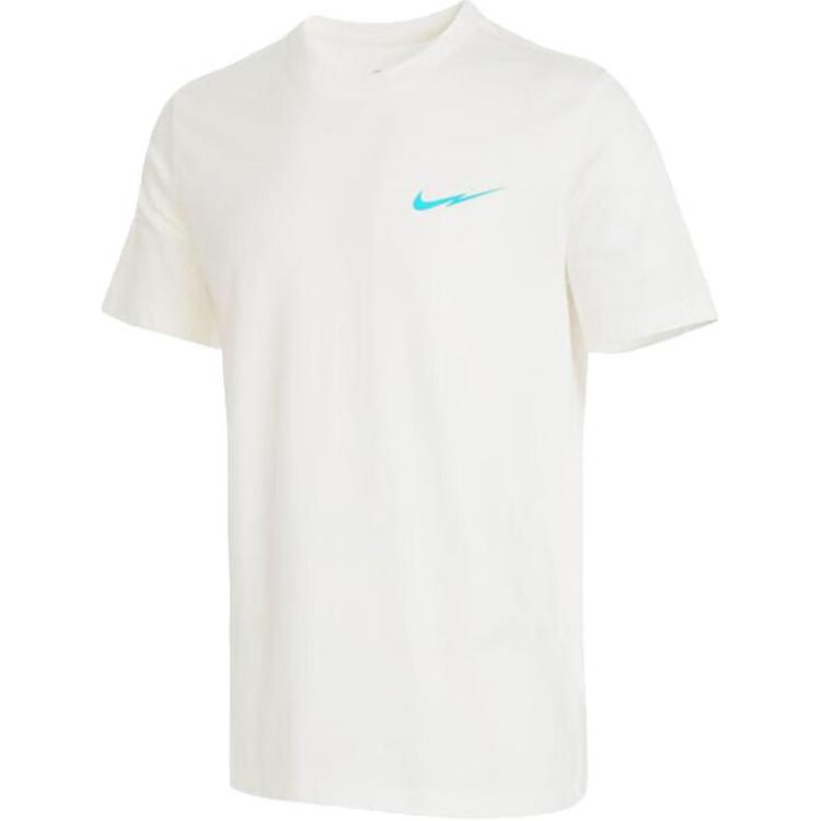 Nike T Shirts Men's White Crew Neck Thin FZ5418-133