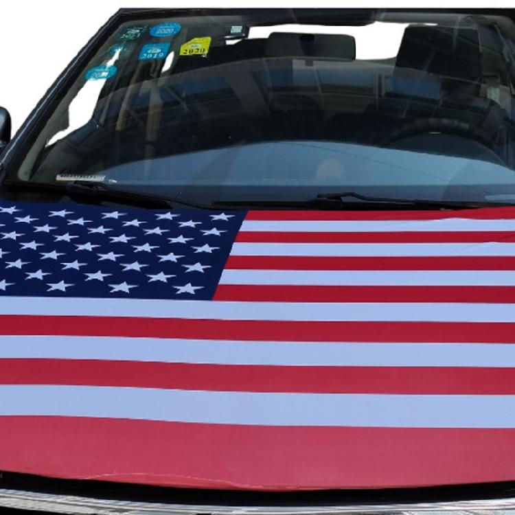 Stretchy American Flag Car Hood Protector Engine Hood Cover Perfect For Independence Day And Celebrations