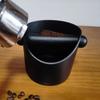 Coffee Knock Box Shock-Absorbent Espresso Dump Bin Anti-slip Espresso Knock Box with Removable Knock Bar Grind Waste Bin