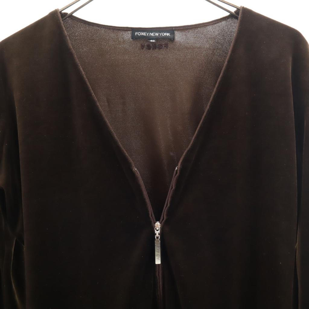 FOXEY NEW YORK made in Japan Velor Jacket Setup 40/38 Brown Men's Used