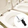 2er-Pack Universelle Toilettensitzschrauben Befestigungen Schnellverschlüsse Designs für einfachen Austausch in verschiedenen Badezimmerumgebungen