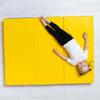 gymnastic mat Comet 150x100x10 three-piece - yellow