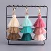 Three-layer Cotton Tassel Bag Hanger Decoration with Ethnic Style Keychain In Bohemian Style - Three-layer Tassels Pendant