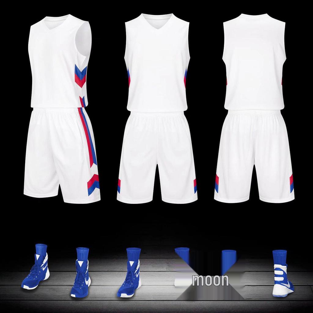 Breathable Sweat-Wicking Basketball Uniform Set for Adults & Children with Customizable Jerseys