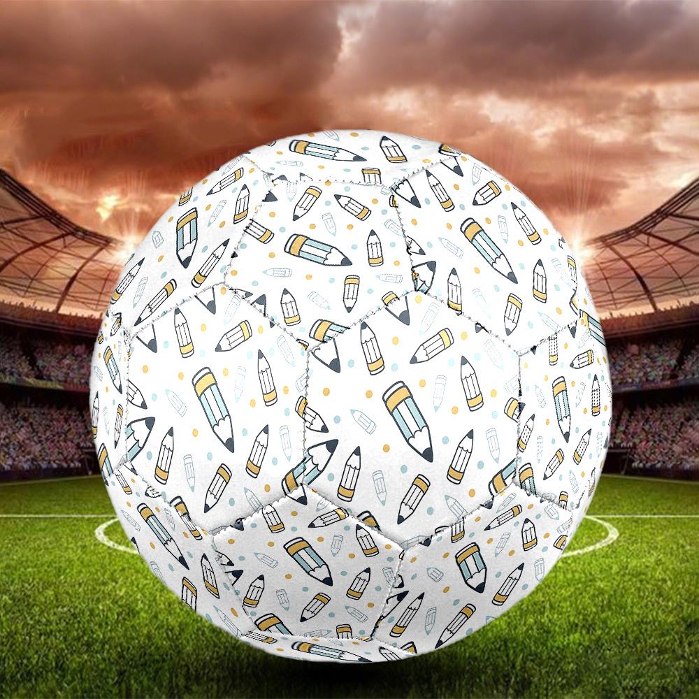1PC Pencil Soccer Ball Size 5 Football Machine Sewn Indoor/Outdoor Universal Football Gift W45