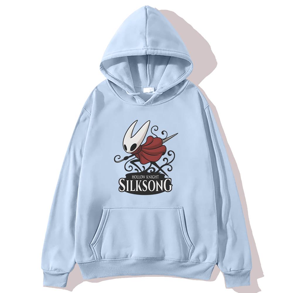 Hollow Knight Silksong Grafisk Hettegenser Herre Dame Mote Oversized Sweatshirts Hollow Videospill Fan Pullovere High Street Hettegenser