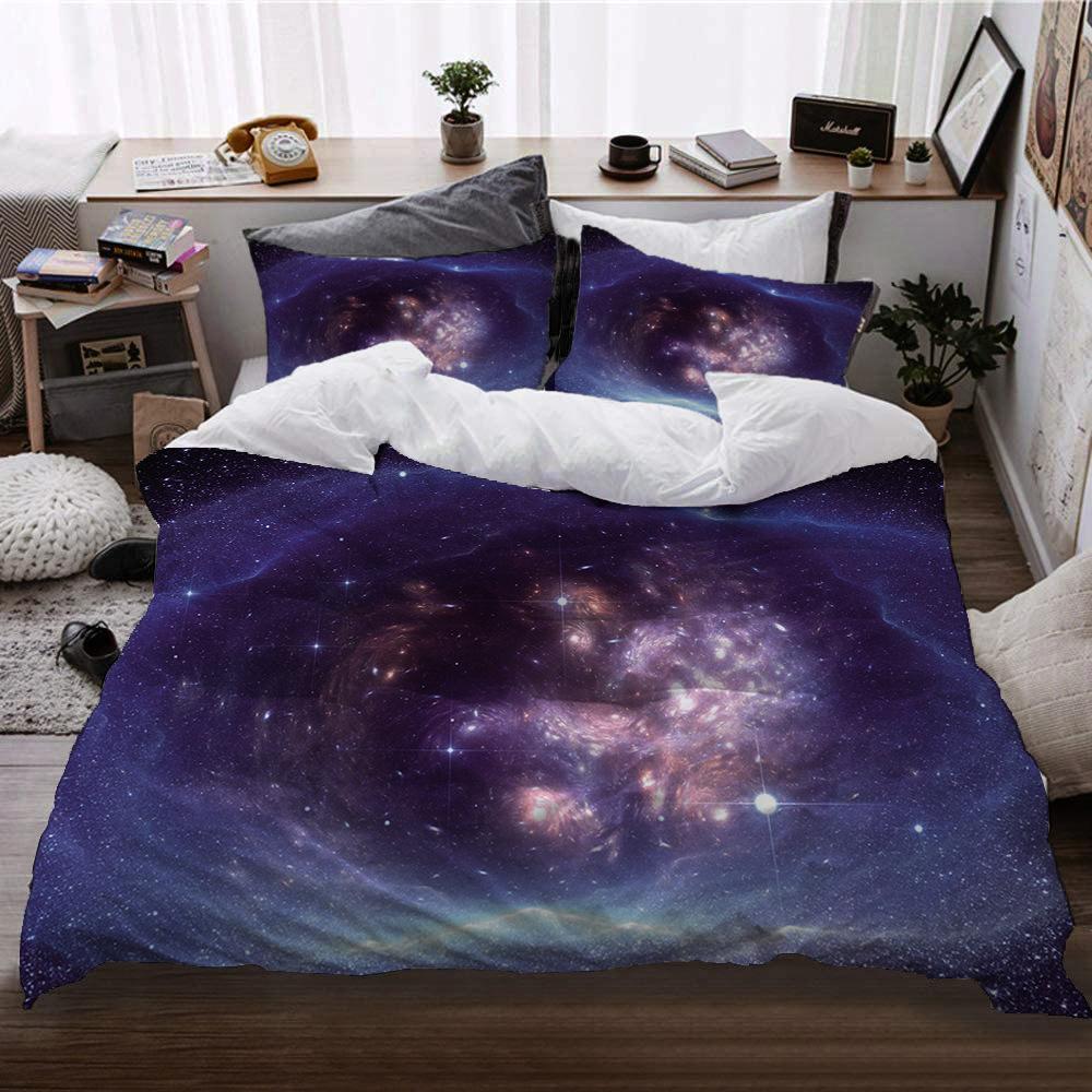 Cosmic Interstellar Wind Bed Three-Piece Set Four-Piece Digital Printing Quilt Cover Pillowcase Sheet