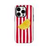 Red Striped Lemon Cute Phone Case for IPhone 16 15 14 13 12 11 X XS XR XSMAX 7 8 Pro Max Plus Double-layer Back Cover