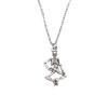 Mask Pendant Necklace Theater Halloween Day Jewelry 40cm Short Chain