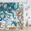 Colorful tree flower shower curtain fabric bathroom decoration with 12 hooks 180x 180cm bathtub shower curtain