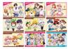 Ensky Colorful Peach Clear Card Collection Gum Karapichi Diner BOX - - 16-pack (Candy Toy)