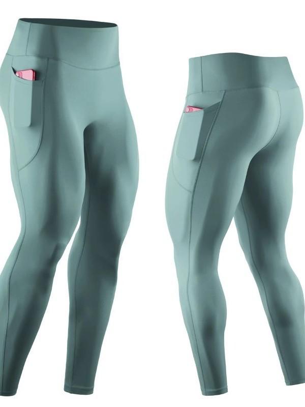 Men's High-Waisted Compression Yoga Leggings for Sports and Fitness