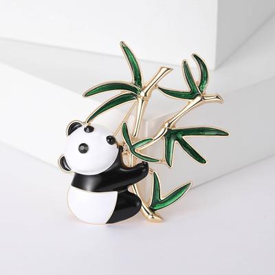 Fashion Panda Brooch, High-End Japanese And Korean Animal Corsage Women, Clothing Versatile Accessories