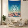 Sacred MCFC BadgeWall Hanging Printed Fabric Blanket Decorative Tapestries for Bedroom Living Room Home Decor