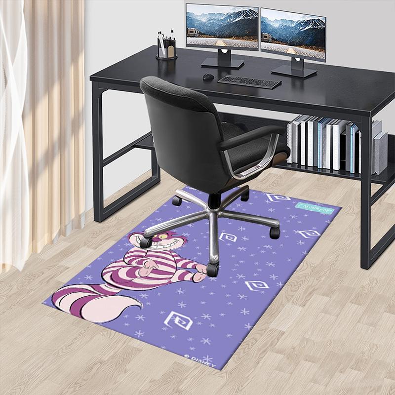 Office Rug Cheshire Cat, Wonderland theme 3D Printed Anti-Slip Rug-Machine Washable for Living Room