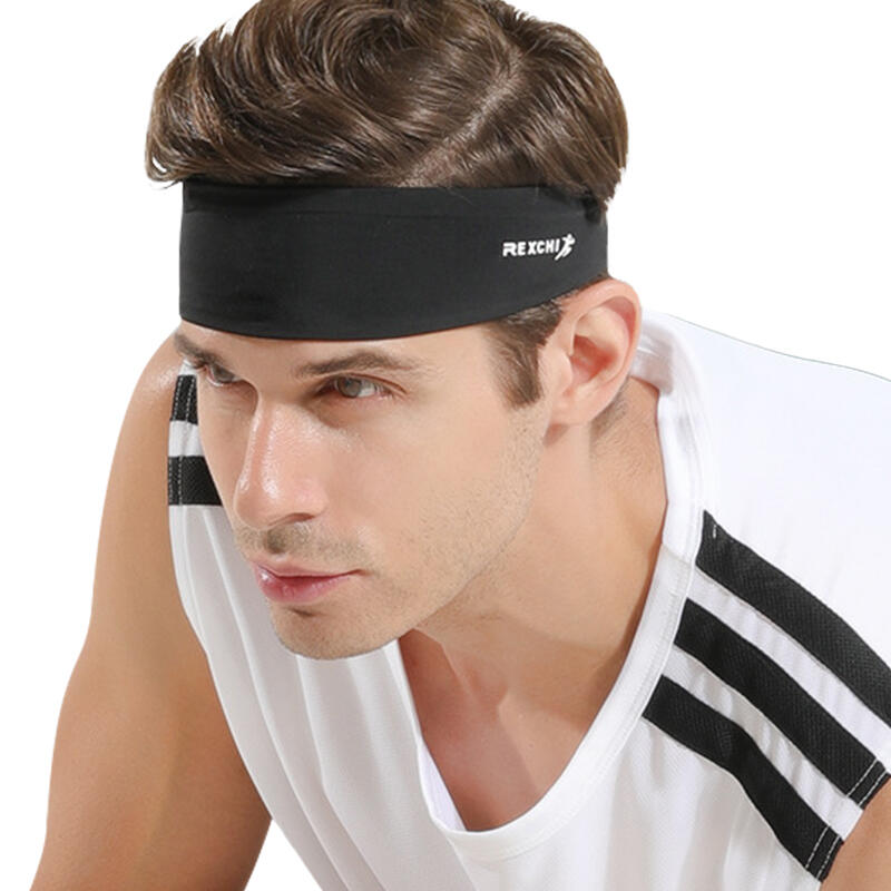 Премиальная спортивная ледяная повязка на голову black