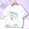 Girls' Anime Cartoon Short-Sleeve Cotton T-Shirt - Summer 2023 Trend