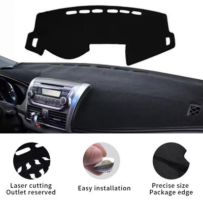 Car Dashboard Mat for Toyota Vios XP150 Yaris Sedan 2014 2015 2016 2017 2018 2019 Sunshade Protective Carpet Dash Pad Dashmat