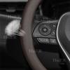 New For VW Volkswagen Nivus D Type Flat Bottom Steering Wheel Cover Breathable Anti-Sweat Auto Decoration Interior Accessories