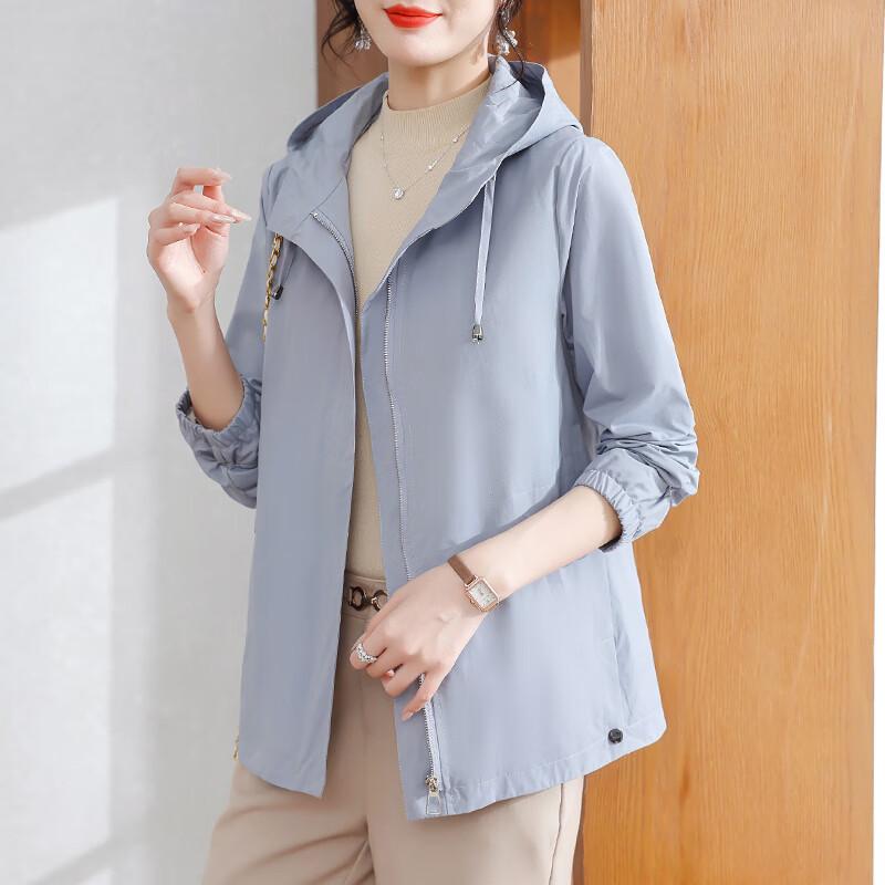 

XUEXI Women s 2025 Hooded Windbreaker Jacket L