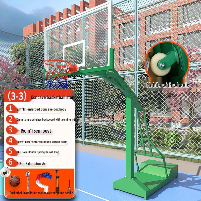 Outdoor Heavy-Duty Mobile Basketball Hoop