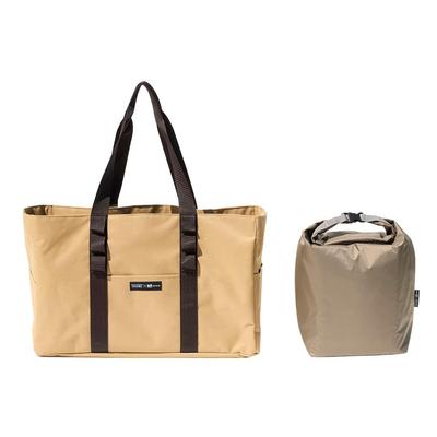 WAQ X URBAN RESEARCH DOORS Lightweight Tote Cooler Bag with Large Insulated 30L Collaboration & Capacity, Storage, (TAN)