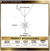 Moissanite Eight-Pointed Star Sterling Silver Necklace – Stylish & Versatile Clavicle Jewelry